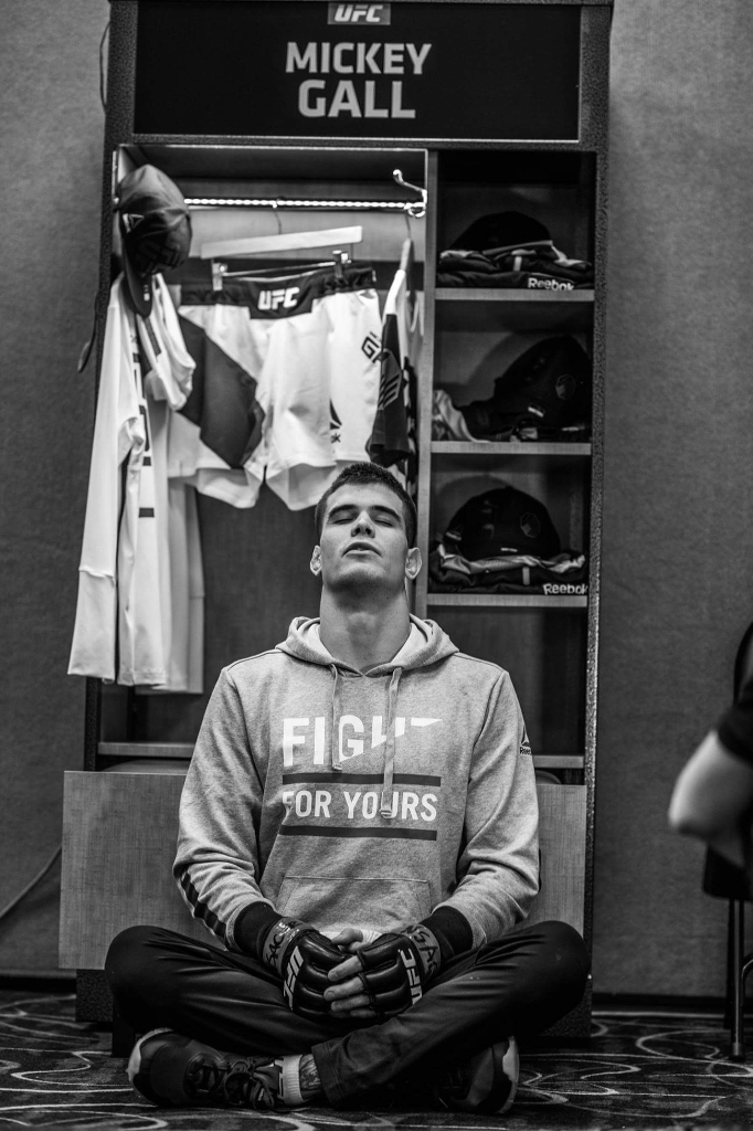 Locker room before the walk