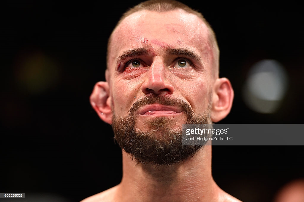 CM Punk after the fight